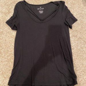 American Eagle Soft % Sexy Black T-Shirt